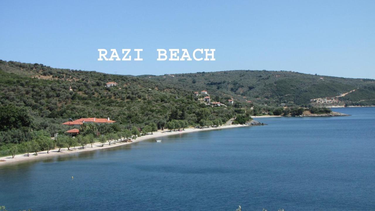 레포카스트론 Razi Beach 게스트하우스 외부 사진